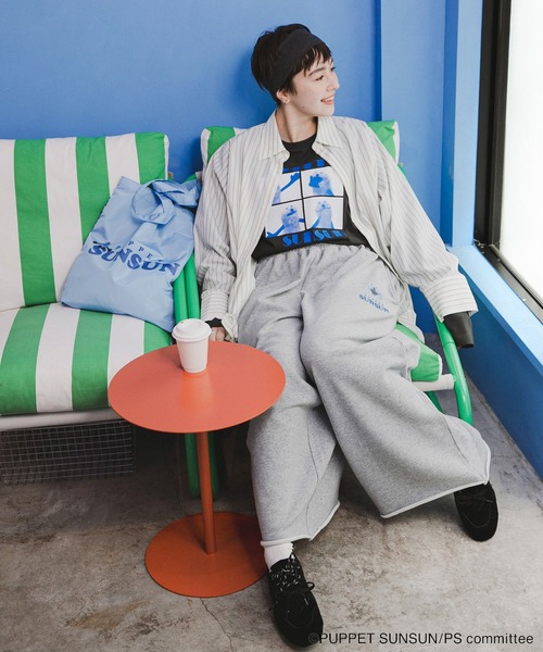 SENSE OF PLACE by URBAN RESEARCH（センスオブプレイスバイアーバンリサーチ）の「『別注』SUNSUN×SENSE OF PLACE　トートバッグ（トートバッグ・レディース・ブルー/グレー/ピンク・ONE）」の9枚目の写真