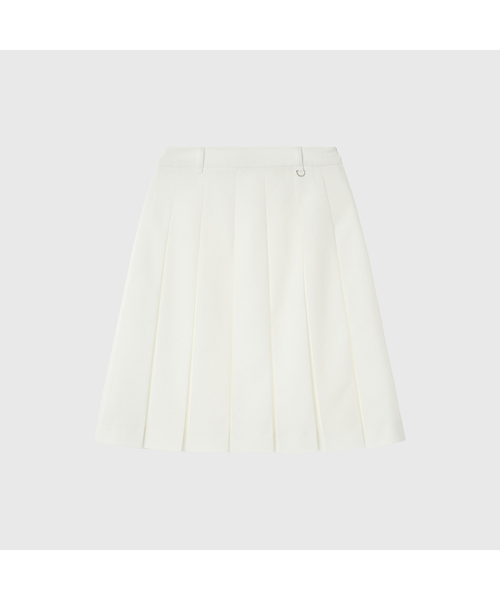 LOOKAST(ルックキャスト)の「ベニープリーツミディスカート / BENNY PLEATS MIDI SKIRT_3colors(スカート・レディース・チャコールグレー/ブラック/アイボリー・SMALL/MEDIUM)」の1枚目の写真