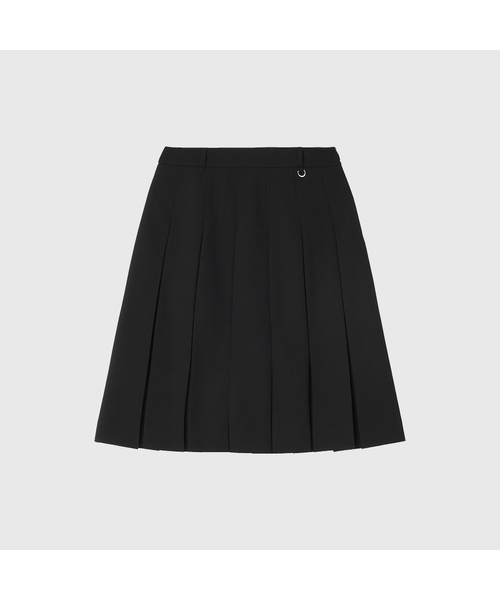 LOOKAST(ルックキャスト)の「ベニープリーツミディスカート / BENNY PLEATS MIDI SKIRT_3colors(スカート・レディース・チャコールグレー/ブラック/アイボリー・SMALL/MEDIUM)」の2枚目の写真