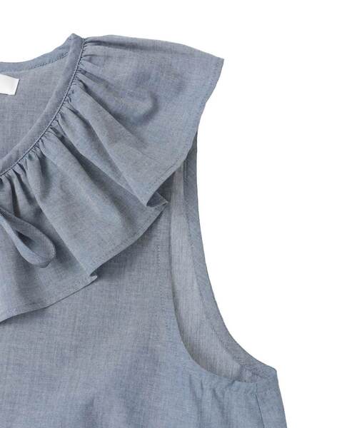 Tiara(ティアラ)の「【Bilitis dix-sept ans/ビリティス・ディセッタン】Big Collar Tops(シャツ/ブラウス・レディース・インディゴブルー/ブラック・FREE)」の5枚目の写真