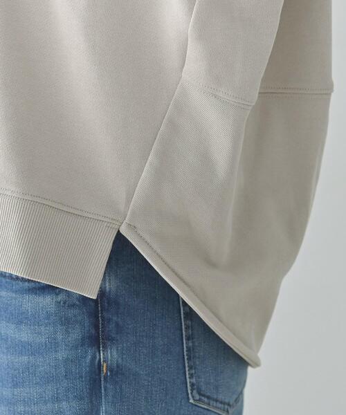 Liyoca（リヨカ）の「【Liyoca】裏毛ハーフスリーブプルオーバー（Tシャツ/カットソー・レディース・ダークブラウン/ナチュラル/ネイビー・02）」の7枚目の写真