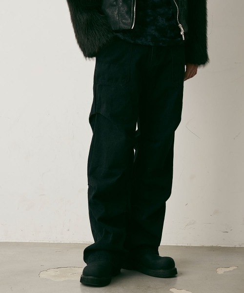 Shoowtime（ショウタイム）の「Side Tuck Vintage Denim Pants / サイドタックビンテージデニムパンツ（デニムパンツ・メンズ・ブラック/ブルー・X-LARGE/LARGE/MEDIUM）」の13枚目の写真