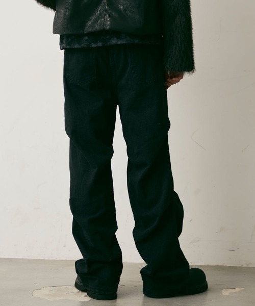 Shoowtime（ショウタイム）の「Side Tuck Vintage Denim Pants / サイドタックビンテージデニムパンツ（デニムパンツ・メンズ・ブラック/ブルー・X-LARGE/LARGE/MEDIUM）」の16枚目の写真