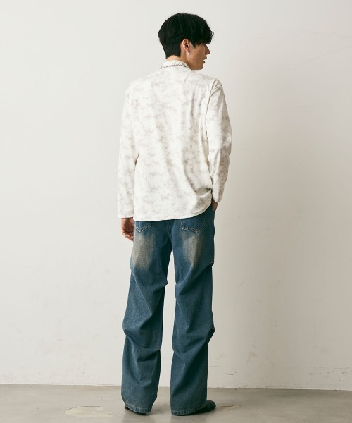 Shoowtime（ショウタイム）の「Side Tuck Vintage Denim Pants / サイドタックビンテージデニムパンツ（デニムパンツ・メンズ・ブラック/ブルー・X-LARGE/LARGE/MEDIUM）」の11枚目の写真