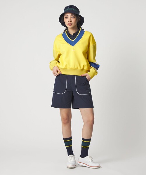 TaylorMade（テーラーメイド）の「【別注】＜TaylorMade×UNITED ARROWS＞ウィメンズ ロゴ ショートパンツ ストレッチ 撥水（その他パンツ・レディース・ダークグリーン/ネイビー・L/S/M）」の18枚目の写真