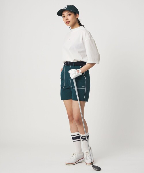 TaylorMade（テーラーメイド）の「【別注】＜TaylorMade×UNITED ARROWS＞ウィメンズ ロゴ ショートパンツ ストレッチ 撥水（その他パンツ・レディース・ダークグリーン/ネイビー・L/S/M）」の15枚目の写真