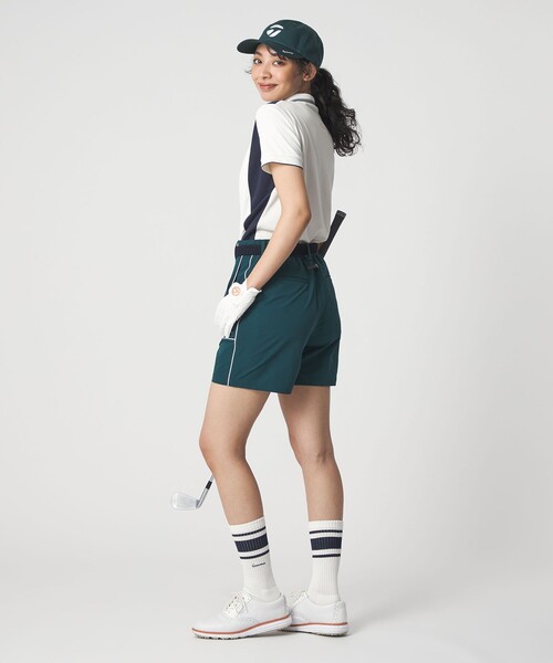 TaylorMade（テーラーメイド）の「【別注】＜TaylorMade×UNITED ARROWS＞ウィメンズ ロゴ ショートパンツ ストレッチ 撥水（その他パンツ・レディース・ダークグリーン/ネイビー・L/S/M）」の14枚目の写真