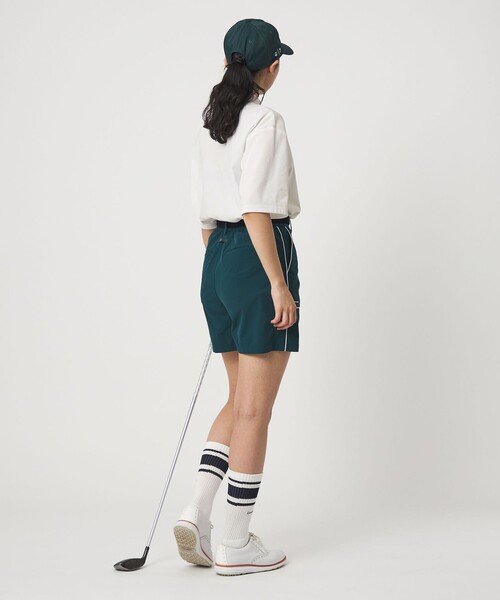 TaylorMade（テーラーメイド）の「【別注】＜TaylorMade×UNITED ARROWS＞ウィメンズ ロゴ ショートパンツ ストレッチ 撥水（その他パンツ・レディース・ダークグリーン/ネイビー・L/S/M）」の12枚目の写真