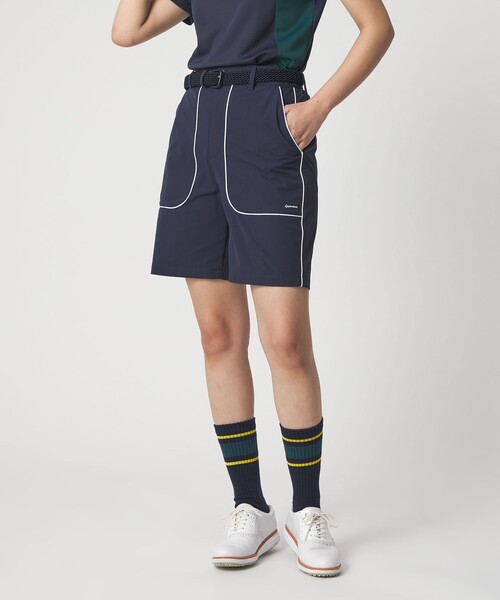 TaylorMade（テーラーメイド）の「【別注】＜TaylorMade×UNITED ARROWS＞ウィメンズ ロゴ ショートパンツ ストレッチ 撥水（その他パンツ・レディース・ダークグリーン/ネイビー・L/S/M）」の9枚目の写真