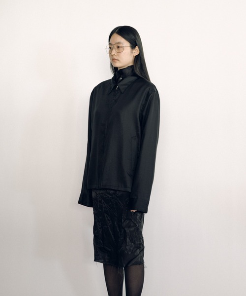 KEISUKEYOSHIDA(ケイスケヨシダ)の「Zip-up Blouson(ブルゾン・レディース・ブラック/ネイビー・FREE)」の5枚目の写真