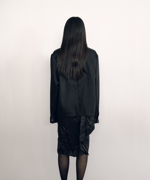 KEISUKEYOSHIDA(ケイスケヨシダ)の「Zip-up Blouson(ブルゾン・レディース・ブラック/ネイビー・FREE)」の6枚目の写真