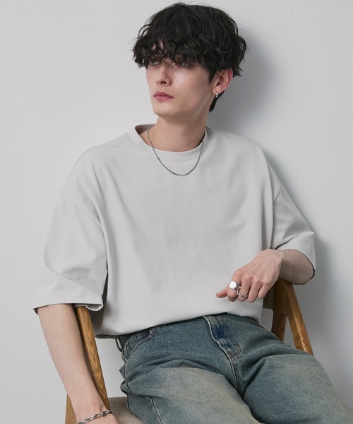 [CIYOT] USA Cotton Regular Fit Crewneck Футболка с охлаждающим эффектом и UV‑защитой, полуконструктор