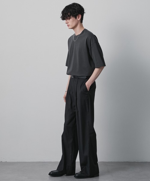 CIYOT(シヨウト)の「【CIYOT】USAコットン レギュラーフィット クルーネック 半袖Tシャツ<接触冷感・UVカット>(Tシャツ/カットソー・メンズ・グリーン系/ライトグレー系/ホワイト系/チャコールグレー/レッド系/ブラック/モカ・S/L/M)」の8枚目の写真