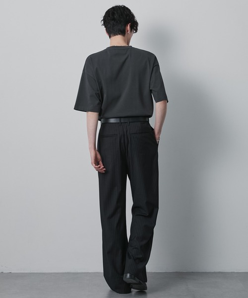 CIYOT(シヨウト)の「【CIYOT】USAコットン レギュラーフィット クルーネック 半袖Tシャツ<接触冷感・UVカット>(Tシャツ/カットソー・メンズ・グリーン系/ライトグレー系/ホワイト系/チャコールグレー/レッド系/ブラック/モカ・S/L/M)」の9枚目の写真