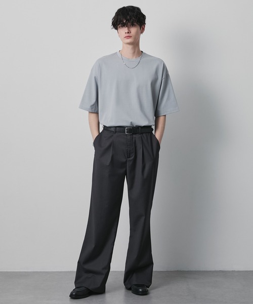 CIYOT(シヨウト)の「【CIYOT】USAコットン レギュラーフィット クルーネック 半袖Tシャツ<接触冷感・UVカット>(Tシャツ/カットソー・メンズ・グリーン系/ライトグレー系/ホワイト系/チャコールグレー/レッド系/ブラック/モカ・S/L/M)」の20枚目の写真