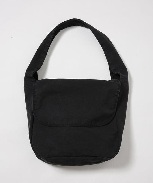 20/80(テゥエンティーエイティー)の「【20/80】トゥエンティーエイティー/ PRODUCT DYED #8 CANVAS MESSENGER BAG(メッセンジャーバッグ・メンズ・ブラック/アイボリー・F)」の1枚目の写真