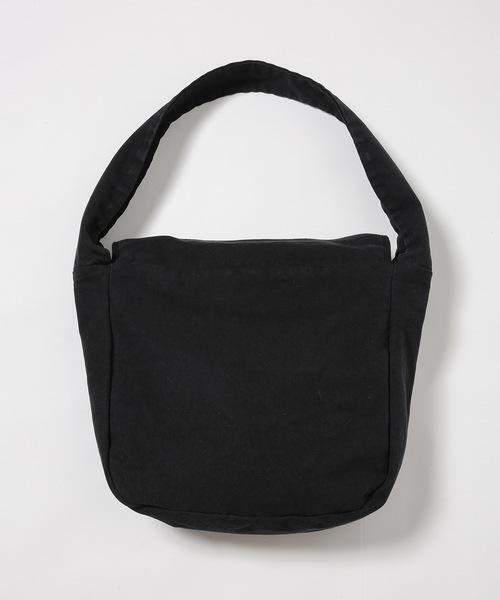 20/80(テゥエンティーエイティー)の「【20/80】トゥエンティーエイティー/ PRODUCT DYED #8 CANVAS MESSENGER BAG(メッセンジャーバッグ・メンズ・ブラック/アイボリー・F)」の3枚目の写真