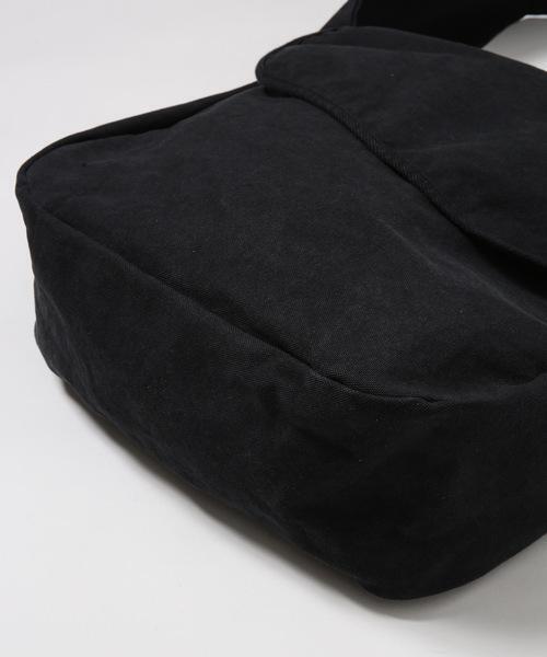 20/80(テゥエンティーエイティー)の「【20/80】トゥエンティーエイティー/ PRODUCT DYED #8 CANVAS MESSENGER BAG(メッセンジャーバッグ・メンズ・ブラック/アイボリー・F)」の5枚目の写真
