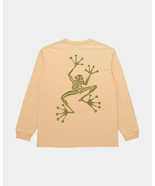 Gramicci(グラミチ)の「STICKY HANDS L/S TEE / スティッキーハンズロングスリーブTシャツ Gramicci グラミチ(Tシャツ/カットソー・メンズ・ブラック系その他/オレンジ系その他/ホワイト・XXL/XL/L/M/S)」の9枚目の写真