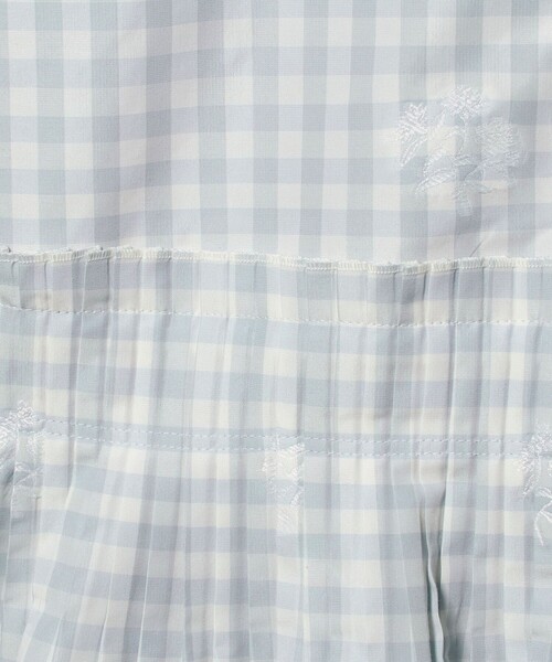 UNITED ARROWS（ユナイテッドアローズ）の「ギンガムチェック フラワー ジャガード ブラウス ‐ウォッシャブル‐（シャツ/ブラウス・レディース・オフホワイト/ブラック・38/36）」の8枚目の写真