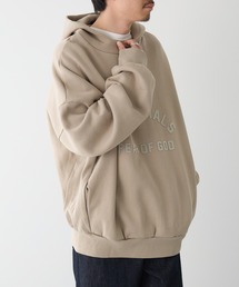 ESSENTIALS ベージュ パーカー FOG ESSENTIALS - 23SS FRONT LOGO SWEAT HOODIE / ダスティベージュ