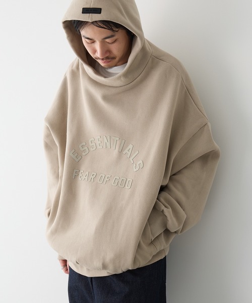 FOG ESSENTIALS（エフオージーエッセンシャルズ）の「【ESSENTIALS】1010 essentials THE BLACK COLLECTION（パーカー・メンズ・ブラック/ベージュ・XS/S/M/L/XL）」の22枚目の写真