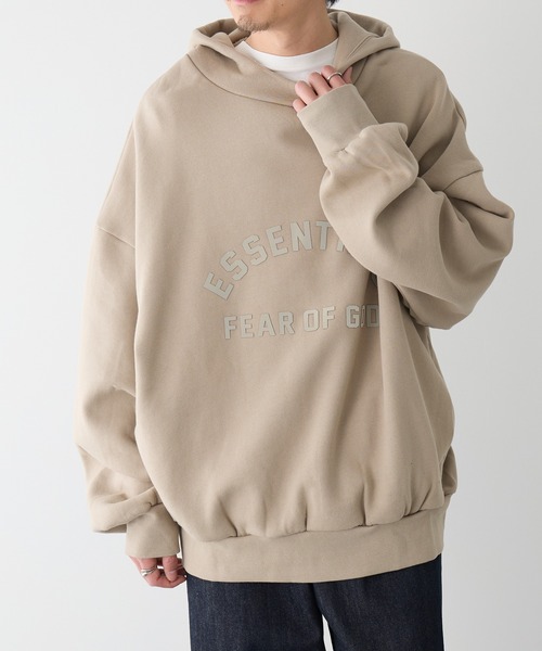 FOG ESSENTIALS（エフオージーエッセンシャルズ）の「【ESSENTIALS】1010 essentials THE BLACK COLLECTION（パーカー・メンズ・ブラック/ベージュ・XS/S/M/L/XL）」の20枚目の写真