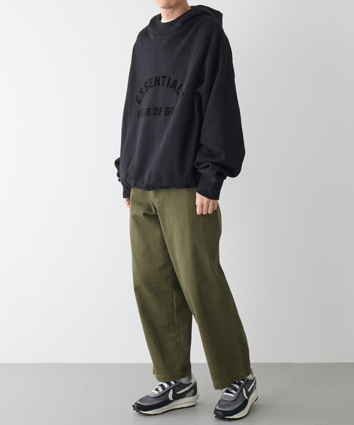 FOG ESSENTIALS（エフオージーエッセンシャルズ）の「【ESSENTIALS】1010 essentials THE BLACK COLLECTION（パーカー・メンズ・ブラック/ベージュ・XS/S/M/L/XL）」の17枚目の写真
