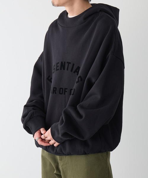 FOG ESSENTIALS（エフオージーエッセンシャルズ）の「【ESSENTIALS】1010 essentials THE BLACK COLLECTION（パーカー・メンズ・ブラック/ベージュ・XS/S/M/L/XL）」の14枚目の写真