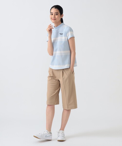 BEAMS GOLF（ビームスゴルフ）の「PURPLE LABEL / ひざ下丈 ストレッチ ツイル キュロット（その他パンツ・レディース・ベージュ/ネイビー・SMALL/MEDIUM/LARGE）」の3枚目の写真