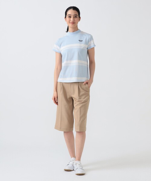 BEAMS GOLF（ビームスゴルフ）の「PURPLE LABEL / ひざ下丈 ストレッチ ツイル キュロット（その他パンツ・レディース・ベージュ/ネイビー・SMALL/MEDIUM/LARGE）」の4枚目の写真