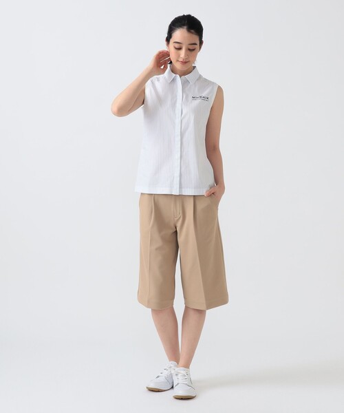 BEAMS GOLF（ビームスゴルフ）の「PURPLE LABEL / ひざ下丈 ストレッチ ツイル キュロット（その他パンツ・レディース・ベージュ/ネイビー・SMALL/MEDIUM/LARGE）」の6枚目の写真