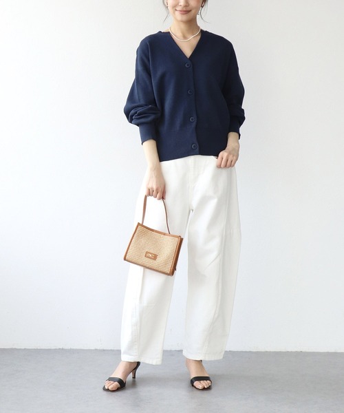 Jines（ジネス）の「カーブデニムパンツ（デニムパンツ・レディース・ホワイト/インディゴブルー・38）」の3枚目の写真