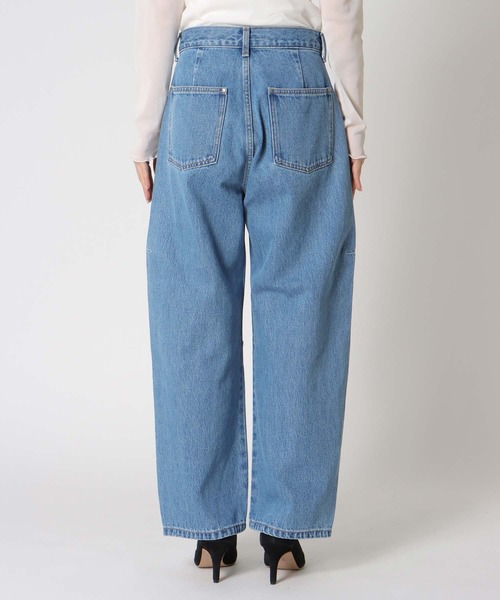 Jines（ジネス）の「カーブデニムパンツ（デニムパンツ・レディース・ホワイト/インディゴブルー・38）」の14枚目の写真