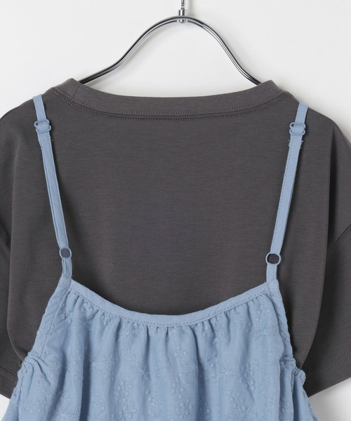 GLOBAL WORK（グローバルワーク）の「2SET半袖キャミワンピース/655731（ワンピース・キッズ・ブラック/サックスブルー・150cm/130cm/160cm/140cm）」の14枚目の写真