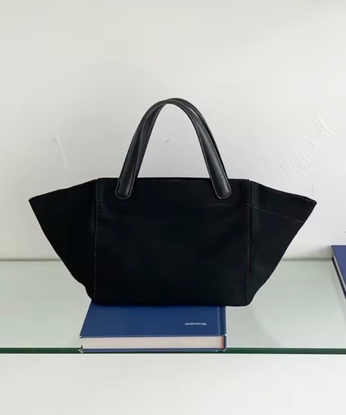 enlit(エンリット)の「【 enlit 】 舟形 2way ミニ コットン トートバッグ(トートバッグ・レディース・ホワイト/ブラック/グリーン・FREE)」の8枚目の写真