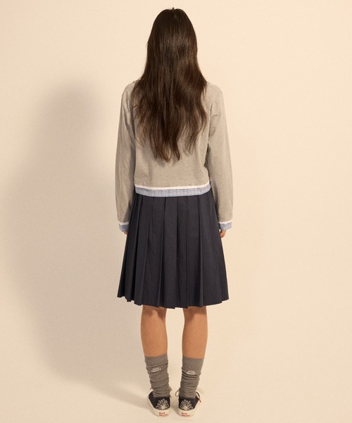Mardi Mercredi(マルディメクルディ)の「DESTROYED LAYERED TOP CHECK / デストロイド レイヤード トップ チェック(Tシャツ/カットソー・レディース・ネイビー/グレー・FREE)」の16枚目の写真
