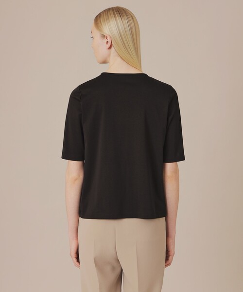 MACKINTOSH LONDON(マッキントッシュ ロンドン)の「【SUPER FINE LAB.】パウダーシュガーコットンTシャツ(Tシャツ/カットソー・レディース・ホワイト/ブラック/ベージュ・38)」の4枚目の写真