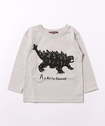 P.FIELD（ピーフィールド）の「P.FIELD/ピーフィールド　日本製 アンキロザウルス　ロンT（Tシャツ/カットソー）」