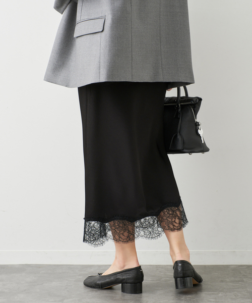 Deuxieme Classe（ドゥーズィエムクラス）の「*Lace Trimmed スカート（スカート・レディース・ブラック/アイボリー・36/38）」の7枚目の写真