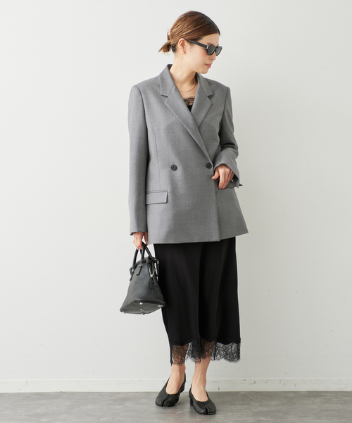 Deuxieme Classe（ドゥーズィエムクラス）の「*Lace Trimmed スカート（スカート・レディース・ブラック/アイボリー・36/38）」の8枚目の写真