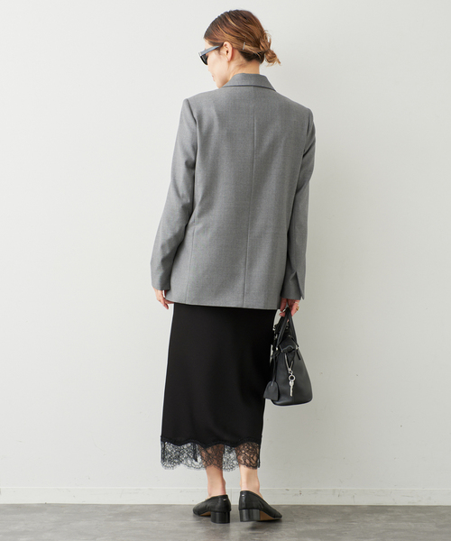 Deuxieme Classe（ドゥーズィエムクラス）の「*Lace Trimmed スカート（スカート・レディース・ブラック/アイボリー・36/38）」の10枚目の写真