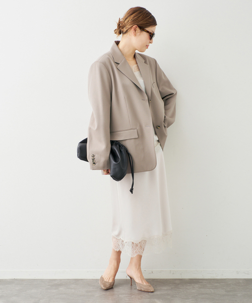 Deuxieme Classe（ドゥーズィエムクラス）の「*Lace Trimmed スカート（スカート・レディース・ブラック/アイボリー・36/38）」の17枚目の写真