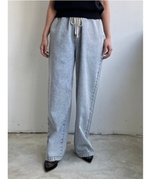 fireservice | 【 Fire Service / ファイヤーサービス 】 WIDE EASY PANTS / ワイドイージーパンツ　L.BLUE(デニムパンツ)