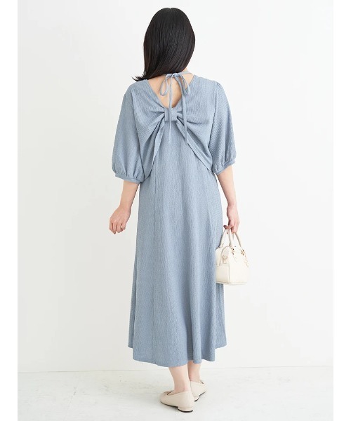 Re-J&SUPURE(リジェイアンドスプル)の「【大きいサイズ】【マルチWAY】リボンカーディガン×キャミワンピース(ワンピース・レディース・ブルー/ブラック/ベージュ・XXXX-LARGE/XXX-LARGE/XX-LARGE)」の10枚目の写真