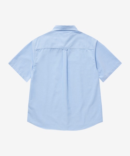 COVERNAT(カバーナット)の「COOLMAX C LOGO OXFORD HALF SHIRT(シャツ/ブラウス・メンズ・オフホワイト/グレー/ブルー・X-SMALL/X-LARGE/LARGE/MEDIUM/SMALL)」の9枚目の写真