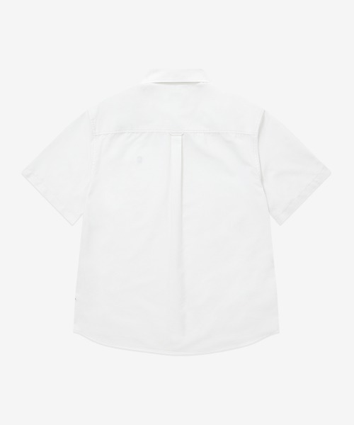COVERNAT(カバーナット)の「COOLMAX C LOGO OXFORD HALF SHIRT(シャツ/ブラウス・メンズ・オフホワイト/グレー/ブルー・X-SMALL/X-LARGE/LARGE/MEDIUM/SMALL)」の5枚目の写真