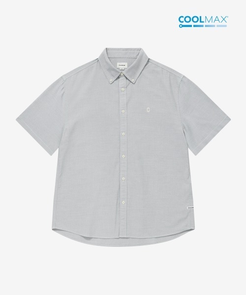 COVERNAT(カバーナット)の「COOLMAX C LOGO OXFORD HALF SHIRT(シャツ/ブラウス・メンズ・オフホワイト/グレー/ブルー・X-SMALL/X-LARGE/LARGE/MEDIUM/SMALL)」の6枚目の写真