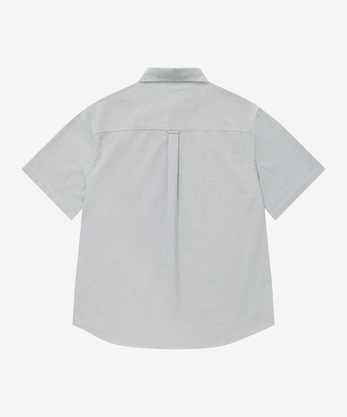 COVERNAT(カバーナット)の「COOLMAX C LOGO OXFORD HALF SHIRT(シャツ/ブラウス・メンズ・オフホワイト/グレー/ブルー・X-SMALL/X-LARGE/LARGE/MEDIUM/SMALL)」の7枚目の写真