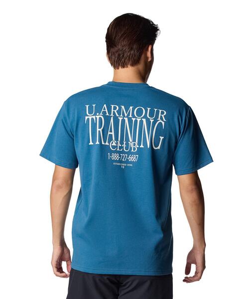 UNDER ARMOUR(アンダーアーマー)の「UAヘビーウエイト パッチ ショートスリーブ Tシャツ(ライフスタイル/メンズ)(Tシャツ/カットソー・メンズ・ブルー系・M/2XL/3XL/L/XL/S)」の4枚目の写真